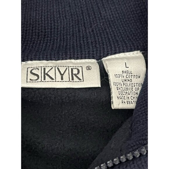 Skyr Boy's L Zip Front Sweater Fair Isle Reindeer Fleece Lined NWT - Picture 4 of 4